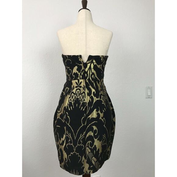 H&M Metallic Print Strapless Bodycon Mini Dress - Picture 5 of 9